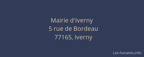 Mairie d'Iverny
