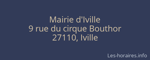 Mairie d'Iville