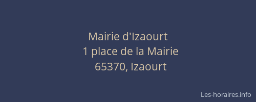 Mairie d'Izaourt
