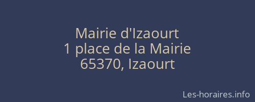 Mairie d'Izaourt
