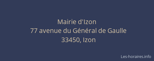 Mairie d'Izon