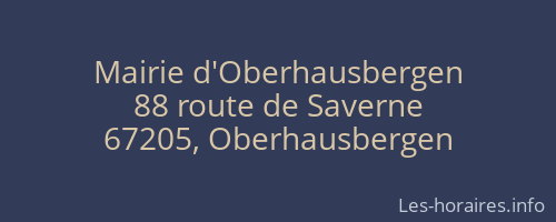 Mairie d'Oberhausbergen