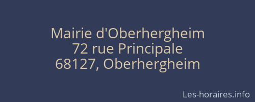 Mairie d'Oberhergheim