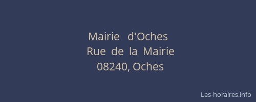 Mairie   d'Oches