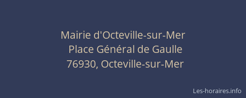 Mairie d'Octeville-sur-Mer