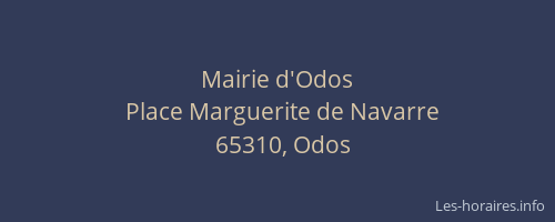 Mairie d'Odos