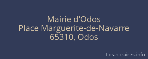 Mairie d'Odos