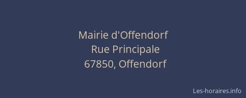 Mairie d'Offendorf