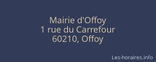 Mairie d'Offoy
