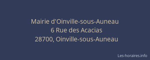 Mairie d'Oinville-sous-Auneau