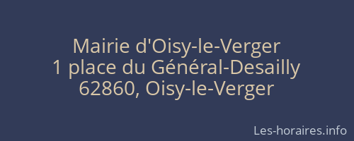 Mairie d'Oisy-le-Verger