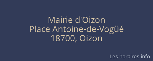Mairie d'Oizon