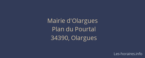 Mairie d'Olargues