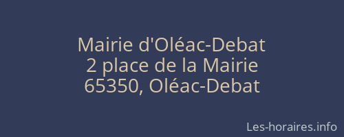 Mairie d'Oléac-Debat