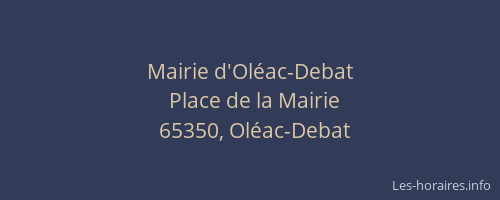 Mairie d'Oléac-Debat