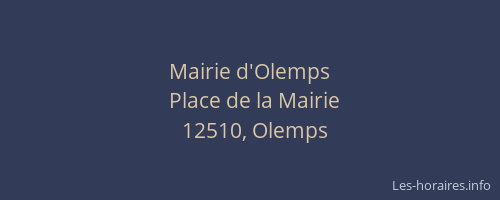 Mairie d'Olemps