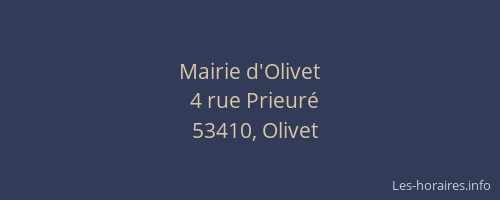 Mairie d'Olivet