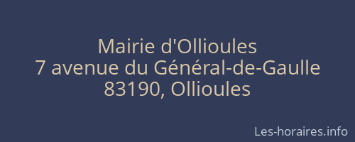 Mairie d'Ollioules