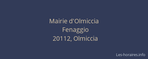 Mairie d'Olmiccia