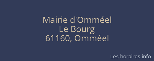 Mairie d'Omméel