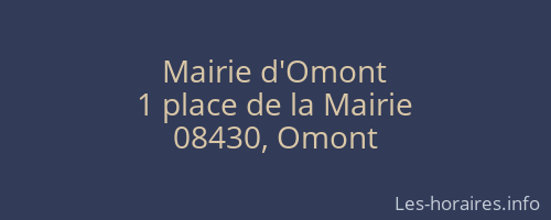 Mairie d'Omont