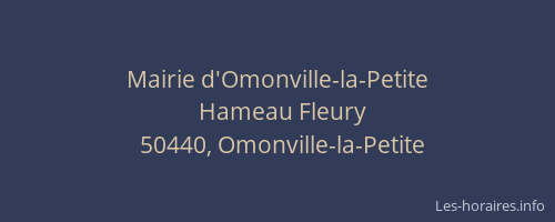 Mairie d'Omonville-la-Petite