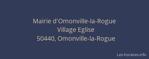 Mairie d'Omonville-la-Rogue