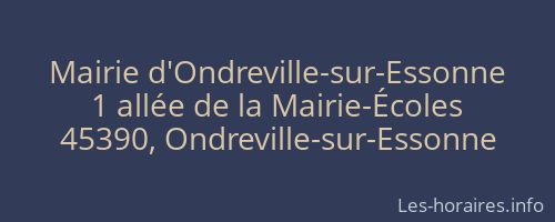 Mairie d'Ondreville-sur-Essonne