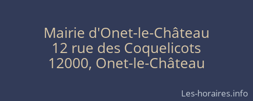 Mairie d'Onet-le-Château