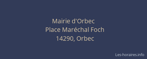 Mairie d'Orbec