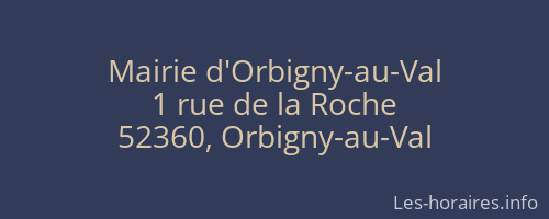 Mairie d'Orbigny-au-Val