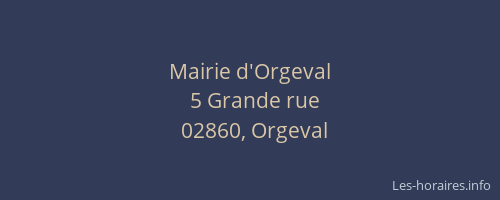 Mairie d'Orgeval