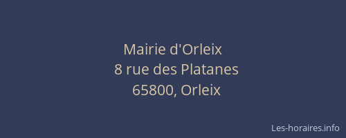 Mairie d'Orleix