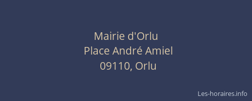 Mairie d'Orlu