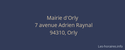 Mairie d'Orly
