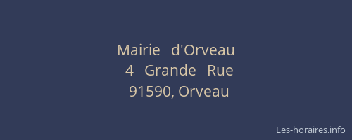Mairie   d'Orveau