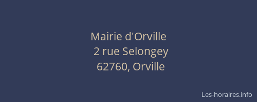 Mairie d'Orville