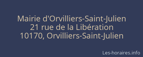 Mairie d'Orvilliers-Saint-Julien