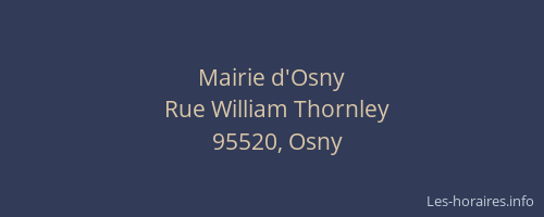 Mairie d'Osny