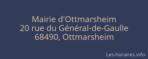 Mairie d'Ottmarsheim