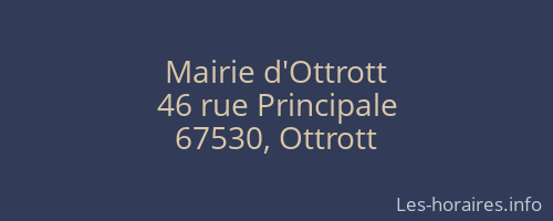 Mairie d'Ottrott