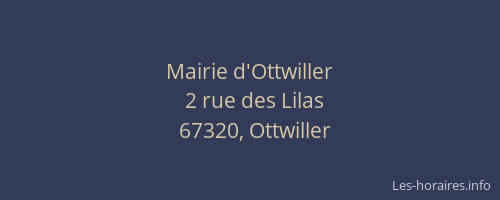 Mairie d'Ottwiller