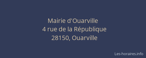 Mairie d'Ouarville