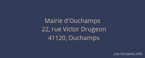Mairie d'Ouchamps