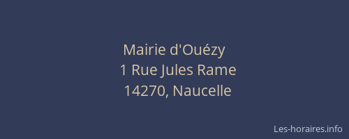 Mairie d'Ou&eacute;zy
