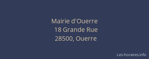 Mairie d'Ouerre