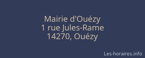 Mairie d'Ouézy