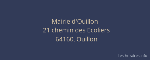 Mairie d'Ouillon