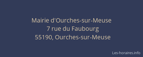 Mairie d'Ourches-sur-Meuse