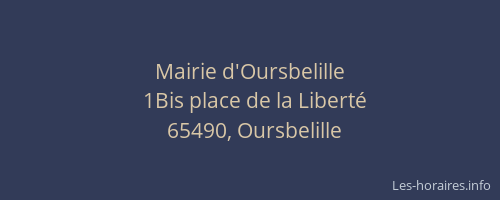 Mairie d'Oursbelille